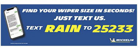 Michelin 3724 RainForce All Weather Performance Windshield Wiper Blade, 24" Pack of 1