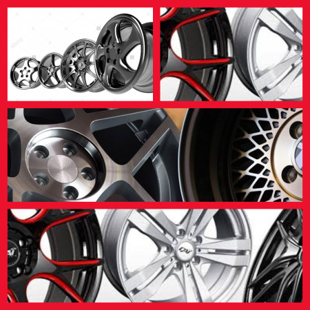 Flying Eagle 16 inch Alloy wheels for Cars 100 or 108 PCD 4 Holes 185 Design Model BM Colour Finish