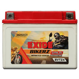 Exide Bikerz VRLA FBV0-BVTZ4 Battery. Ah Capacity: 3
