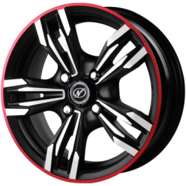 Neo 13 inch Alloy wheels for Cars 100 or 114 PCD 4 Holes Transformer Design Model MB Colour Finish